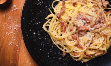 pasta carbonara de slimste mens