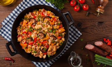 eenpansgerechten rijst jambalaya