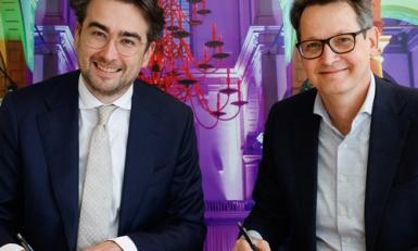 Directievoorzitter Arie Koornneef en Mark Buck 