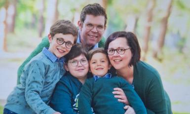 Esther Simon en haar gezin