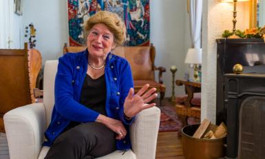 Jacqueline is de initiatiefnemer van de kerststallenroute