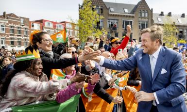 Koning Willem-Alexander op Koningsdag