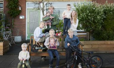 Kinderen familie Blom