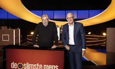 Philip Freriks en Maarten van Rossem in De slimste mens 