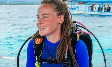 Sabijn aan het duiken