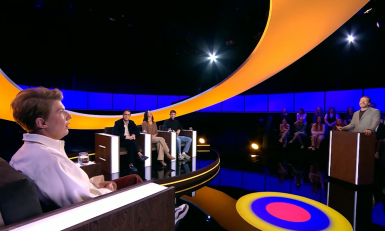 Mensen in een studio