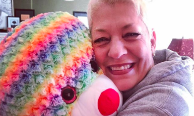 Sara Cunningham, oprichter van de stichting ‘Free mom hugs’