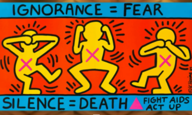 Keith Haring, Fight against AIDS (1989)