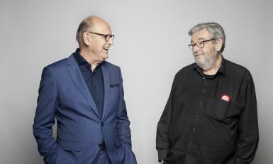 Philip en Maarten lachen naar elkaar