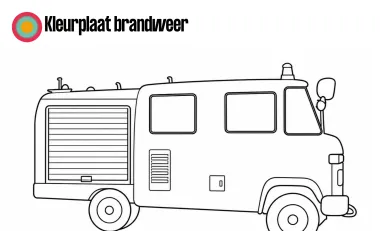 kleurplaat brandweer