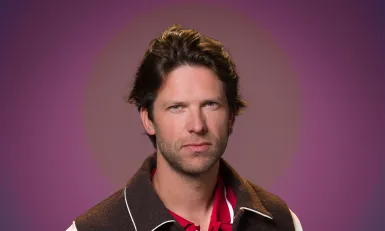 Man in baseball jack