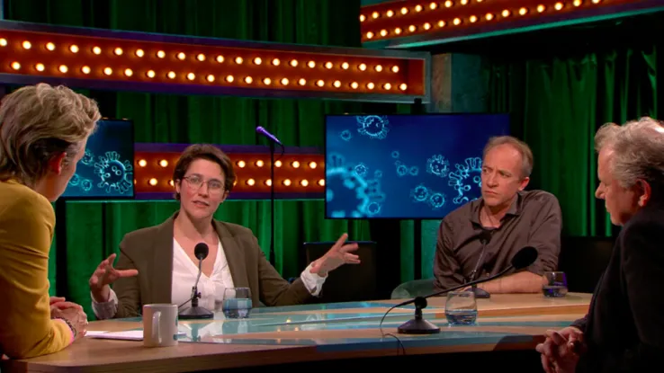 Essayist Bas Heijne, oud-Amerikacorrespondent Eelco Bosch van Rosenthal en microbioloog Rosanne Hertzberger. Essayist Bas Heijne, oud-Amerikacorrespondent Eelco Bosch van Rosenthal en microbioloog Rosanne Hertzberger.