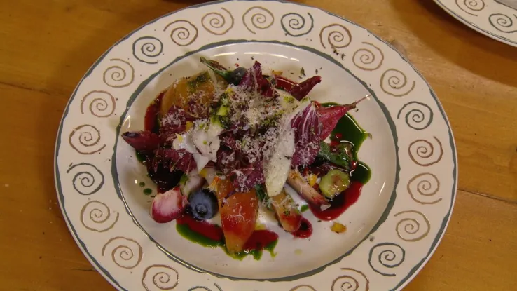 Salade met honingwijn Salade met honingwijn