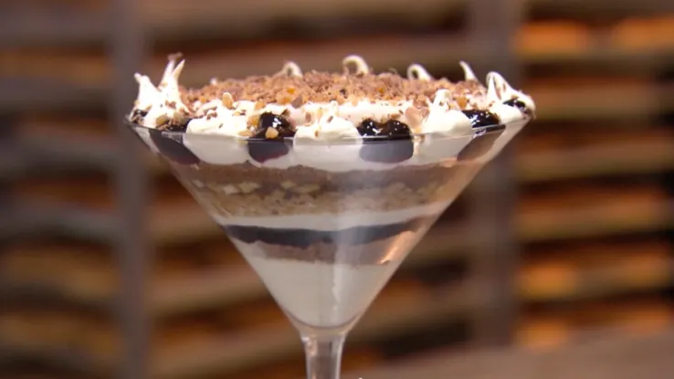 Mascarpone met koekkruimels Mascarpone met koekkruimels