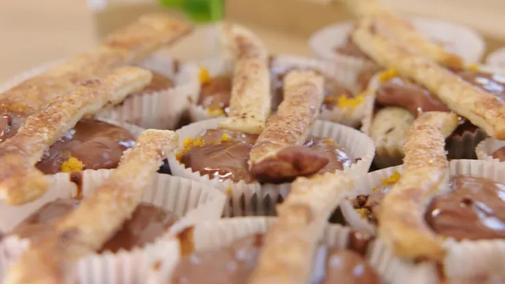 Sharon bakt chocolade muffins Sharon bakt chocolade muffins