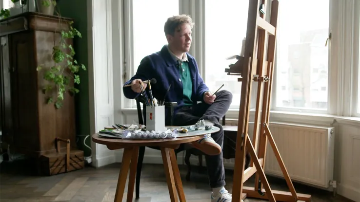 Egbert Modderman besloot zijn hart te volgen Egbert zegde zijn baan op en werd kunstschilder